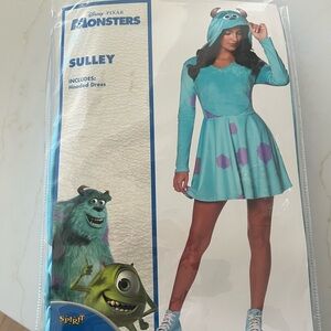 Disney Monsters Sulley Womens XL  Costume - Teal and Lavender - Never Worn